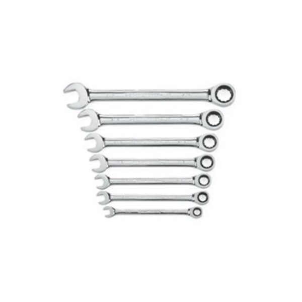 7 Pc. Combination Ratcheting Wrench Set