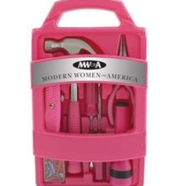 Ladies' 7 Piece Home Tool Set with Nail & Screw Assortment